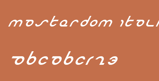 Masterdom Italic