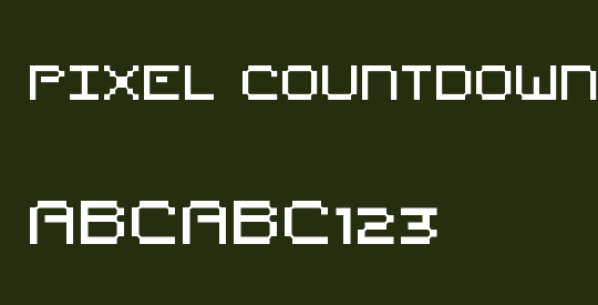 Pixel Countdown