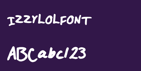 IZZYLOLFONT