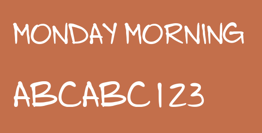 Monday Morning