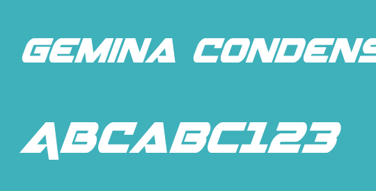 Gemina Condensed Italic