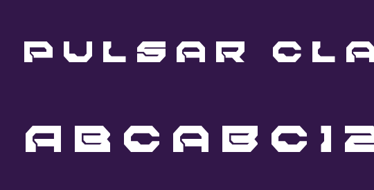 Pulsar Class Solid Title