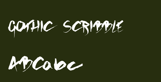 GOTHIC SCRIBBLE