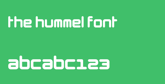 The Hummel Font