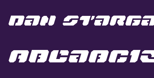 Dan Stargate Extra-expanded Italic