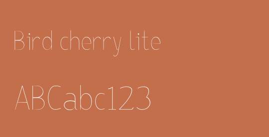 Bird cherry lite