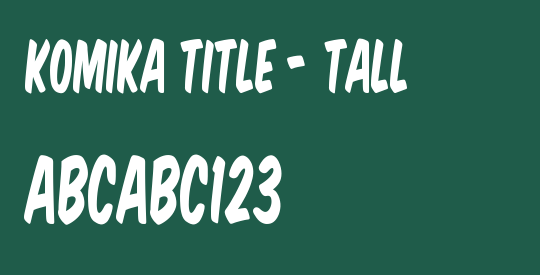 Komika Title - Tall