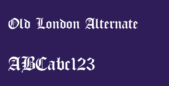 Old London Alternate