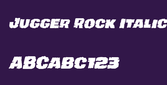 Jugger Rock Italic