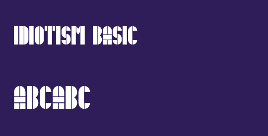 Idiotism Basic