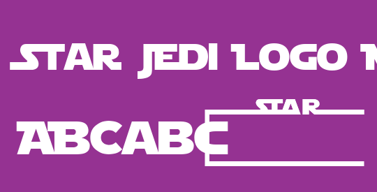 Star Jedi Logo MonoLine