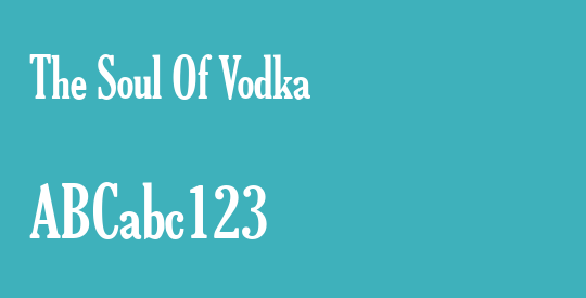 The Soul Of Vodka