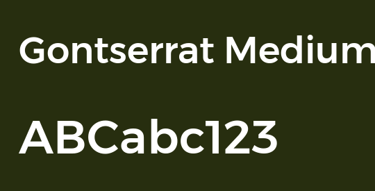 Gontserrat Medium