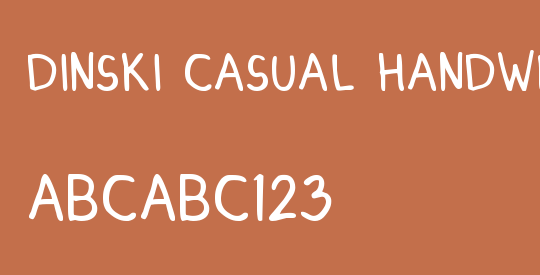 DINSKI CASUAL HANDWRITING
