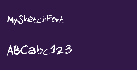 MySketchFont