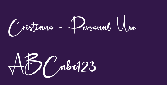 Cristiano - Personal Use
