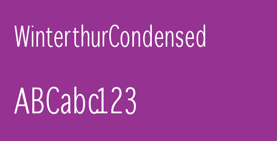 WinterthurCondensed