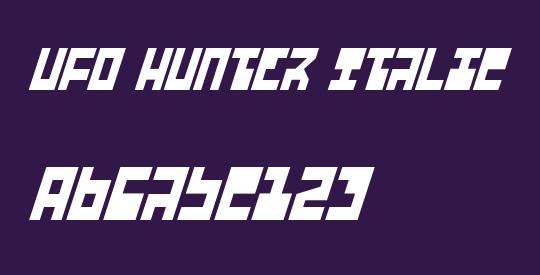 UFO Hunter Italic