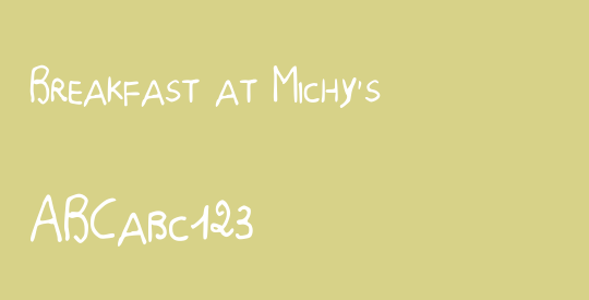 Breakfast at Michy's