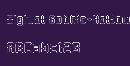 Digital Gothic-Hollow