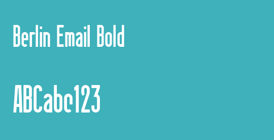Berlin Email Bold
