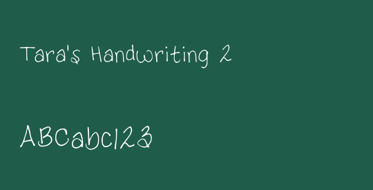 Tara's Handwriting 2