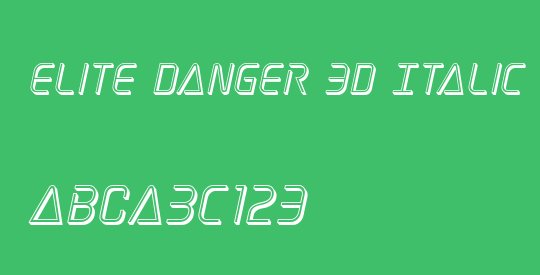 Elite Danger 3D Italic