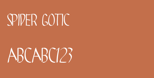 SPIDER GOTIC
