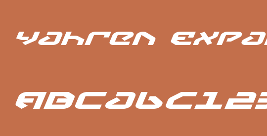 Yahren Expanded Italic