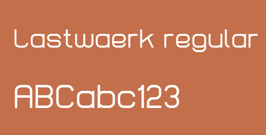 Lastwaerk regular
