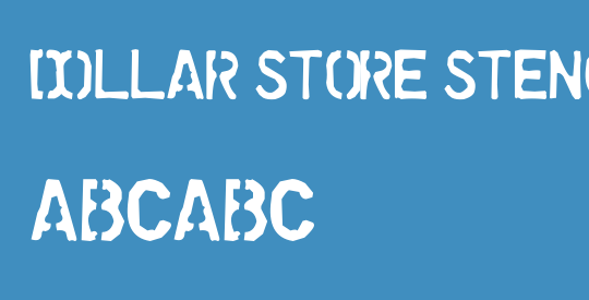 Dollar Store Stencil