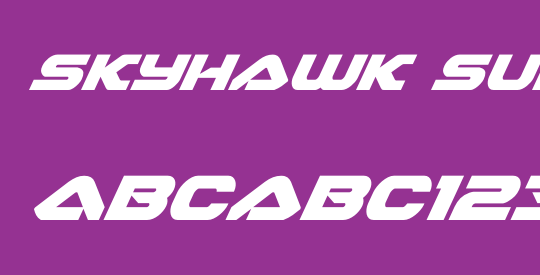 Skyhawk Super-Italic