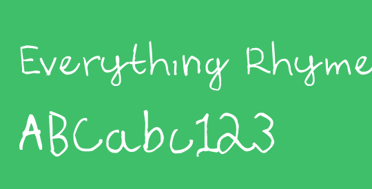 Everything Rhymes with Orange