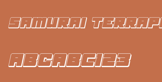 Samurai Terrapin 3D Italic