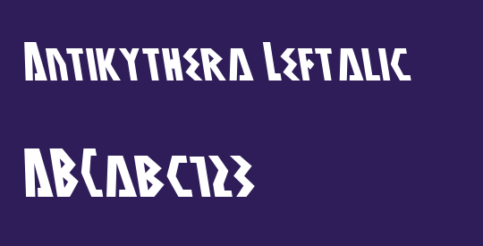 Antikythera Leftalic
