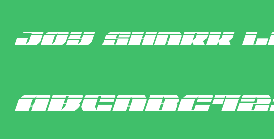 Joy Shark Laser Italic