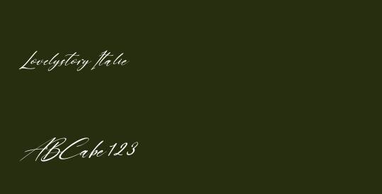 Lovelystory Italic