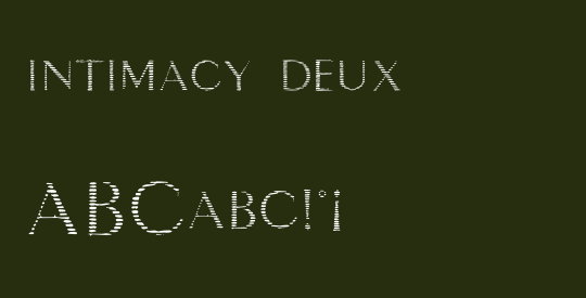 intimacy deux