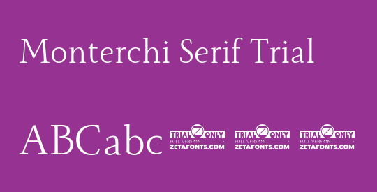 Monterchi Serif Trial