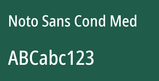 Noto Sans Cond Med