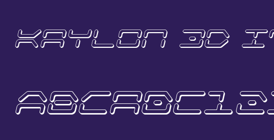 Kaylon 3D Italic