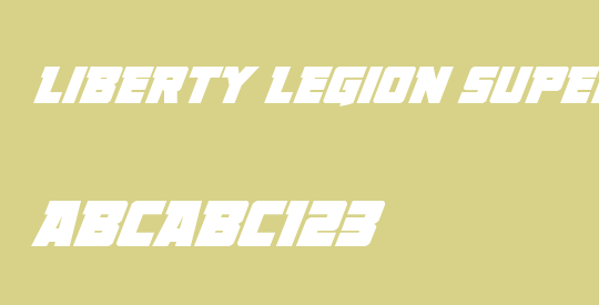 Liberty Legion Super-Italic