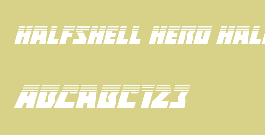Halfshell Hero Half-Tone Italic