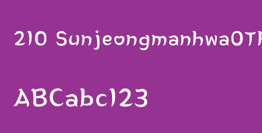 210 SunjeongmanhwaOTF