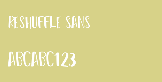 Reshuffle Sans