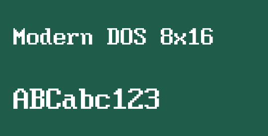 Modern DOS 8x16