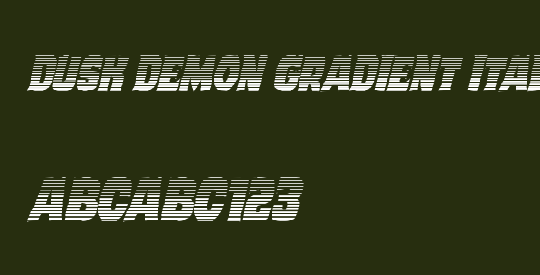 Dusk Demon Gradient Italic