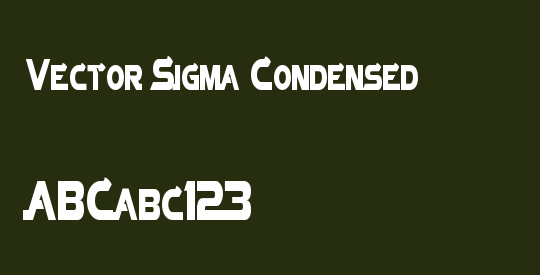 Vector Sigma Condensed