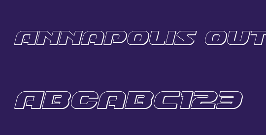 Annapolis Outline Italic