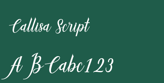 Callisa Script